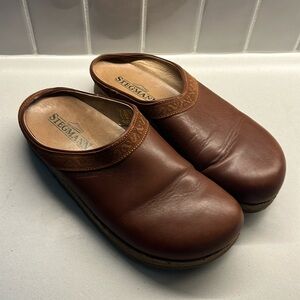 Stegmann Graz Tan Leather Clog